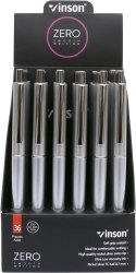 Długopis Vinson Zero Silver 0,7mm niebieski wkład mix kolorów Z3 Długopis Vinson Zero Silver 0,7mm niebieski wkład mix kolorów Z3