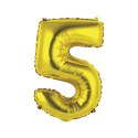 Balon foliowy Godan cyfra 5 złoty 35 cm (FG-C35Z5) Balon foliowy Godan cyfra 5 złoty 35 cm (FG-C35Z5)