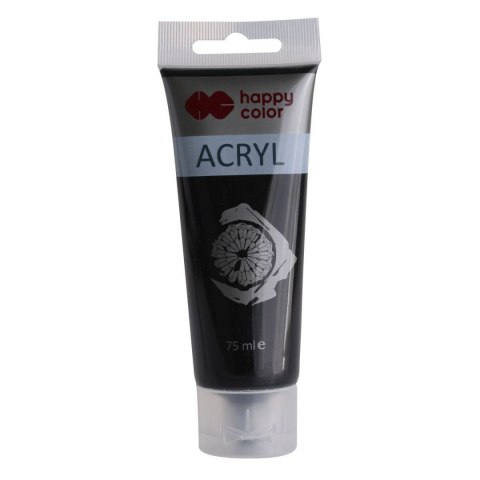 Farba akrylowa Happy Color kolor: czarny 75ml (HA 7370 0075-9) Farba akrylowa Happy Color kolor: czarny 75ml (HA 7370 0075-9)