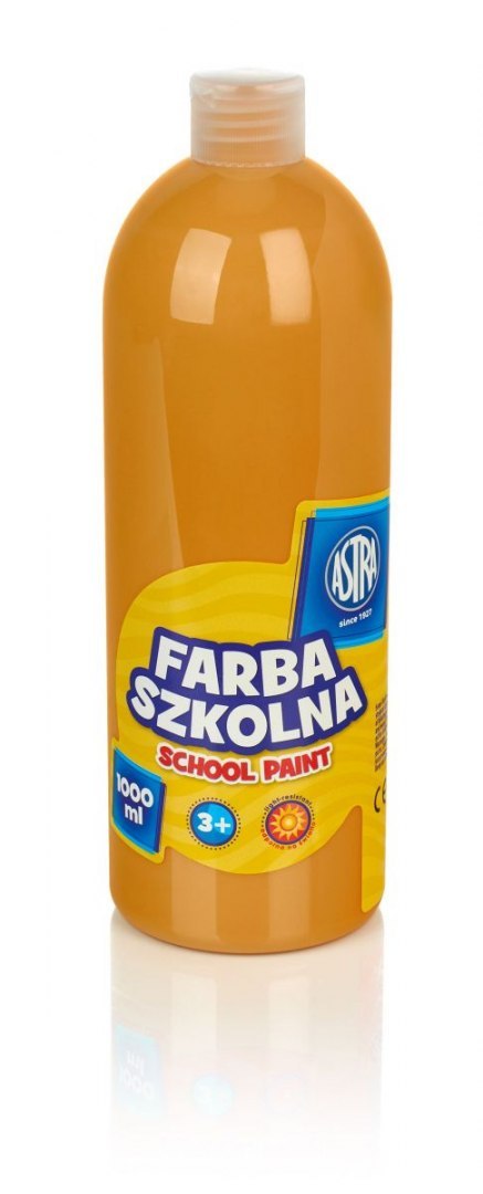 Farby plakatowe szkolne kolor: brązowy jasny 1000ml 1 kolor. Astra Farby plakatowe szkolne kolor: brązowy jasny 1000ml 1 kolor. Astra