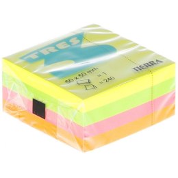 Notes samoprzylepny Tres NEON mix intensywny 240k [mm:] 50x50 (KOSN5050)