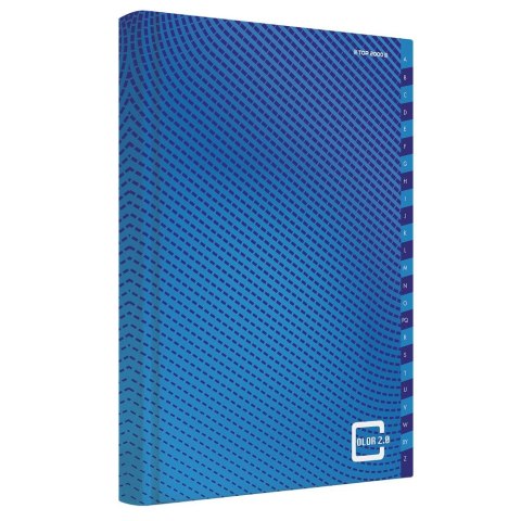 Skorowidz colors niebieski A4 96k. krata [mm:] 210x300 TOP-2000 (400169235)