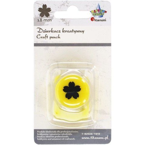 Dziurkacz ozdobny Titanum Craft-Fun Series 18mm kwiatek pełny (T-8202A-101E) Dziurkacz ozdobny Titanum Craft-Fun Series 18mm kwiatek pełny (T-8202A-101E)