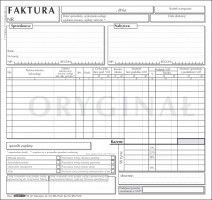 Druk samokopiujący faktura 2/3 A4 (1+1) uniwersalna 2/3 A4 100k. Stolgraf (F19)
