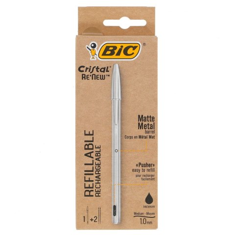 Długopis standardowy Bic cristal RE'new niebieski 1,0mm (847897) Długopis standardowy Bic cristal RE'new niebieski 1,0mm (847897)