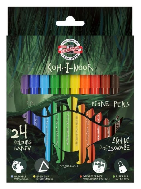 Flamaster 24 kol. Koh-I-Noor (7710/2BD) Flamaster 24 kol. Koh-I-Noor (7710/2BD)