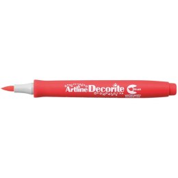 Marker specjalistyczny decorite czerwony pędzelek końcówka Artline (AR-035 2 2)