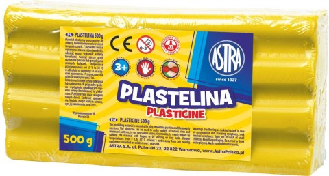 Plastelina Astra 1 kol. żółta 500g Plastelina Astra 1 kol. żółta 500g