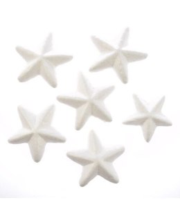 Ozdoba styropianowa gwiazdki 7 cm, 6 szt. Arpex (BN0530)