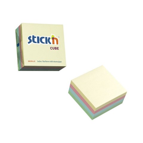 Notes samoprzylepny (karteczki) Stick'n mix 400k [mm:] 76x76 (21013)