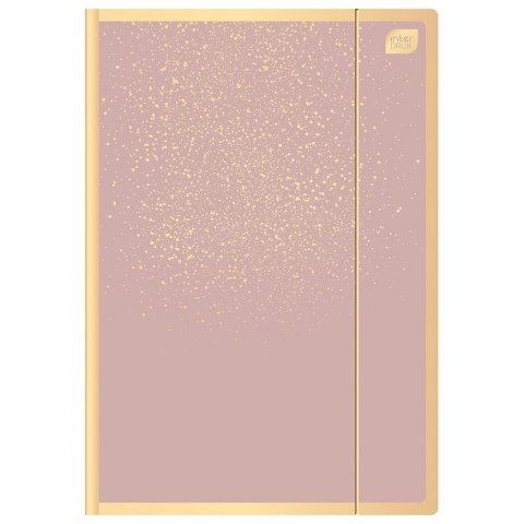 Teczka kartonowa na gumkę SATIN GOLD 1 A4+ złoty 400g Interdruk Teczka kartonowa na gumkę SATIN GOLD 1 A4+ złoty 400g Interdruk