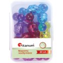 Magnes Titanum pinezki tablicowe 10 mm neodymowe mix śr. 10mm 20 sztuk Magnes Titanum pinezki tablicowe 10 mm neodymowe mix śr. 10mm 20 sztuk