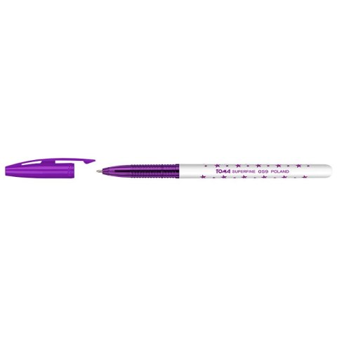 Długopis Toma gwiazdki FIOLETOWY fioletowy 0,5mm (To-059) Długopis Toma gwiazdki FIOLETOWY fioletowy 0,5mm (To-059)