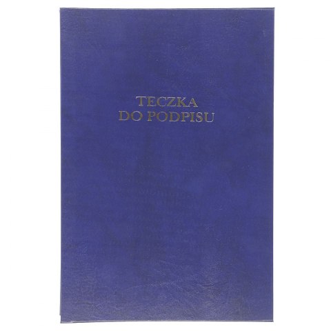 Teczka do podpisu A4 granatowy 12k. tektura pokryta folią Barbara (1822212)