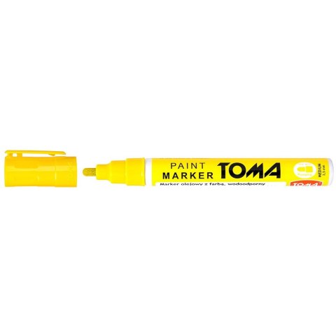 Marker olejowy Toma żółty neonowy 2,5mm okrągła końcówka (TO-440 0 6)