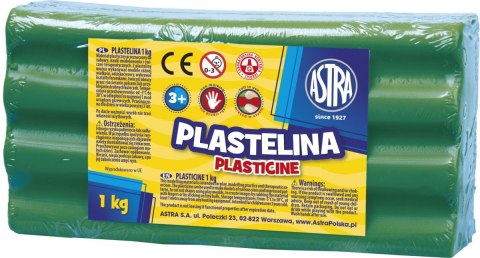 Plastelina Astra 1 kol. zielona 1000g Plastelina Astra 1 kol. zielona 1000g
