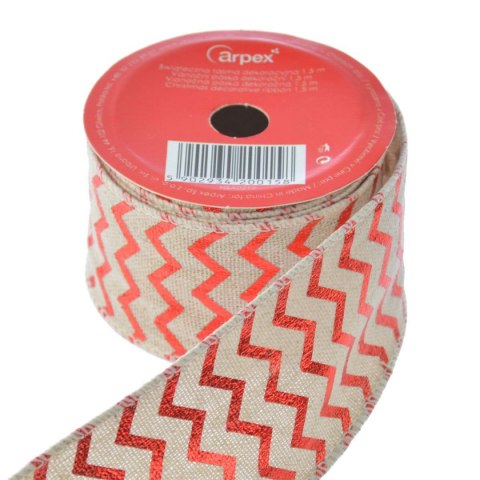 Taśma ozdobna świąteczna dekoracyjnax1,5 [mm x m] mix Arpex (BN0158)