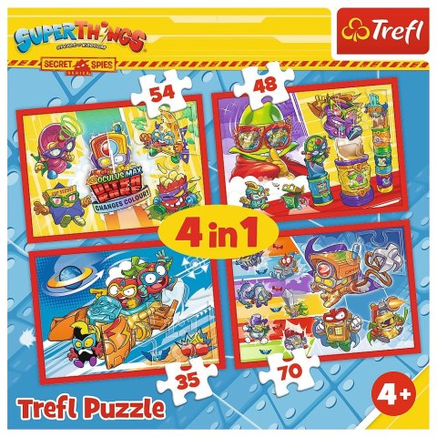 Puzzle Trefl Tajni Szpiedzy 4w1 el. (34376) Puzzle Trefl Tajni Szpiedzy 4w1 el. (34376)