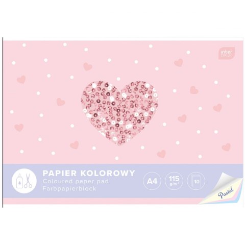 Zeszyt papierów kolorowych Interdruk A4 115g 10k (5902277294166) Zeszyt papierów kolorowych Interdruk A4 115g 10k (5902277294166)
