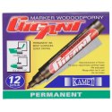 Marker permanentny Kamet Gigant zielony 1,0-5,0mm ścięta końcówka