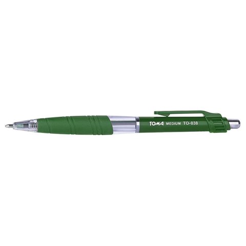 Długopis olejowy Toma Medium zielony 1,0mm (TO-038) Długopis olejowy Toma Medium zielony 1,0mm (TO-038)
