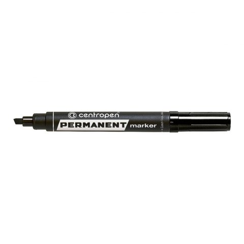 Marker permanentny Centropen 8576 czarny 2,0-5,0mm ścięta końcówka (585760112) Marker permanentny Centropen 8576 czarny 2,0-5,0mm ścięta końcówka (585760112)