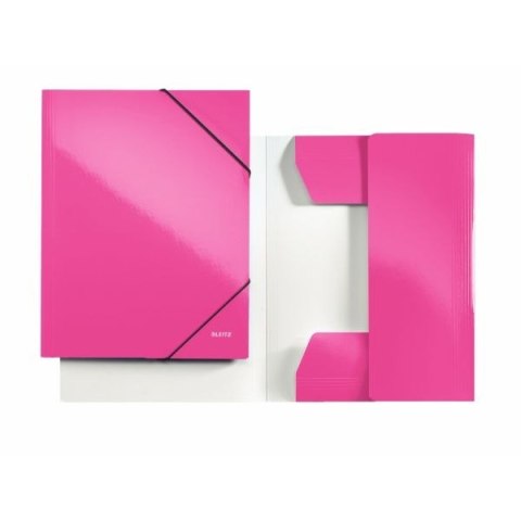 Teczka kartonowa na gumkę WOW A4 różowy metaliczny 80g Leitz (39820023) Teczka kartonowa na gumkę WOW A4 różowy metaliczny 80g Leitz (39820023)