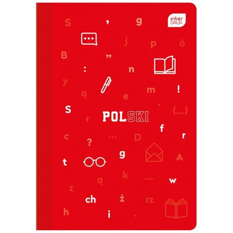 Zeszyt tematyczny Interdruk Język polski A5 60k. 70g linia Zeszyt tematyczny Interdruk Język polski A5 60k. 70g linia