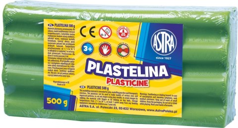 Plastelina Astra 1 kol. zielona jasna 500g Plastelina Astra 1 kol. zielona jasna 500g
