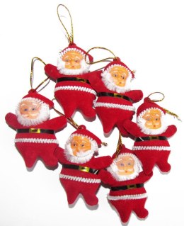Ozdoba świąteczna wiszĄce MikoŁaje 6szt. Arpex (BN5939CZE-3542)
