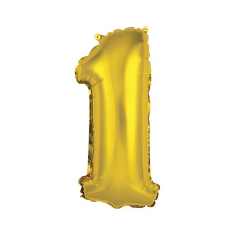 Balon foliowy Godan cyfra 1 złoty 35 cm (FG-C35Z1) Balon foliowy Godan cyfra 1 złoty 35 cm (FG-C35Z1)