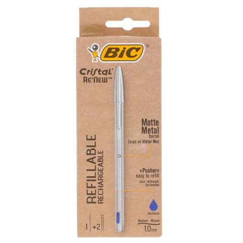 Długopis Bic cristal RE'new niebieski 1,0mm (997201) Długopis Bic cristal RE'new niebieski 1,0mm (997201)
