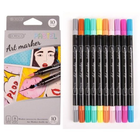 Marker specjalistyczny wkład mix okrągła końcówka Cresco (212301)