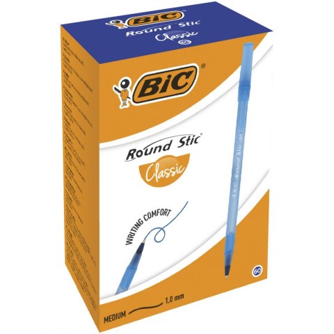 Długopis olejowy Bic Round Stic niebieski 0,4mm (921403) Długopis olejowy Bic Round Stic niebieski 0,4mm (921403)