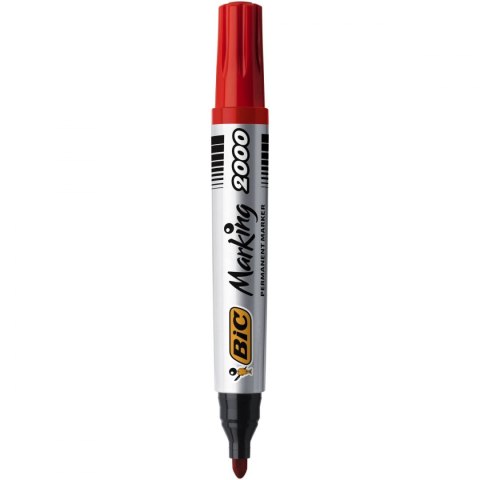 Marker permanentny Bic Marking 2000 czerwony 1,5mm okrągła końcówka (8209133) Marker permanentny Bic Marking 2000 czerwony 1,5mm okrągła końcówka (8209133)