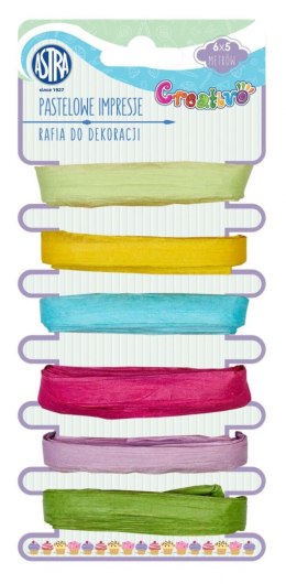 Rafia Astra Creativo rafia 6x5m pastelowe inspiracje mix 21g 5m (5901137111216)