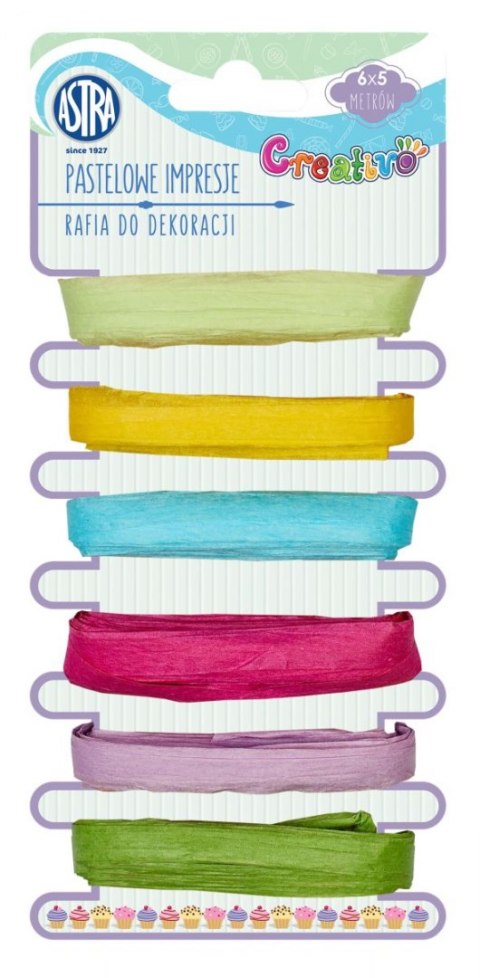 Rafia Astra Creativo rafia 6x5m pastelowe inspiracje mix 21g 5m (5901137111216) Rafia Astra Creativo rafia 6x5m pastelowe inspiracje mix 21g 5m (5901137111216)