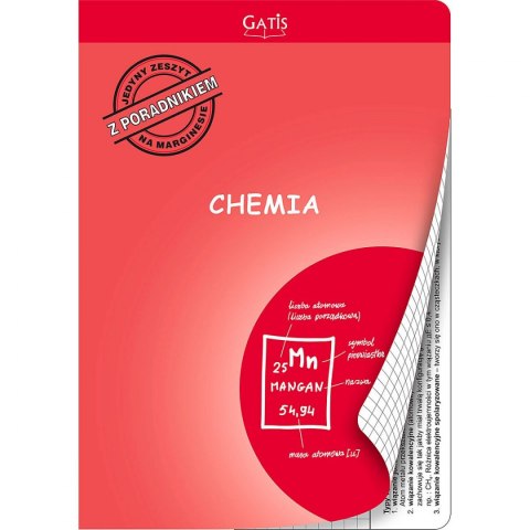 Zeszyt tematyczny Gatis do chemii A5 60k. krata Zeszyt tematyczny Gatis do chemii A5 60k. krata