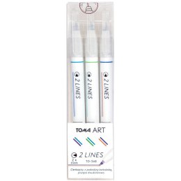 Cienkopis 2 linopwy wkład (różne) 0,5mm 6kol. Toma (TO-348)