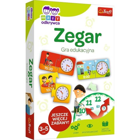 Gra edukacyjna Trefl Zegar z Serii Mały Odkrywca (01948) Gra edukacyjna Trefl Zegar z Serii Mały Odkrywca (01948)