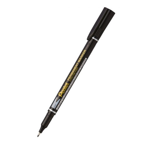 Marker permanentny czarny 0,6-1,0mm okrągła końcówka Pentel (NF450)