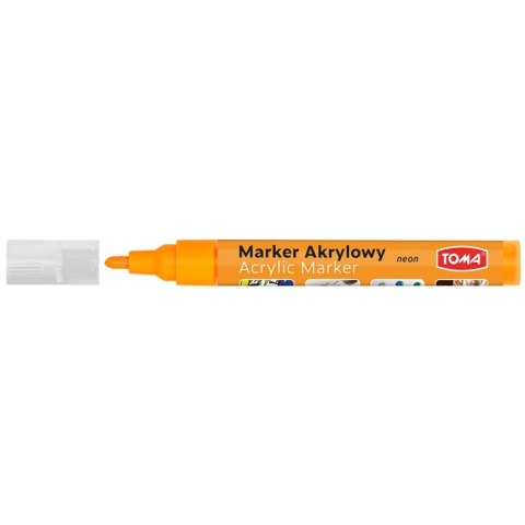 Marker specjalistyczny Toma akrylowy-pomarańczowy neonowy pomarańczowy 2,5mm okrągła końcówka (TO-402) Marker specjalistyczny Toma akrylowy-pomarańczowy neonowy pomarańczowy 2,5mm okrągła końcówka (TO-402)