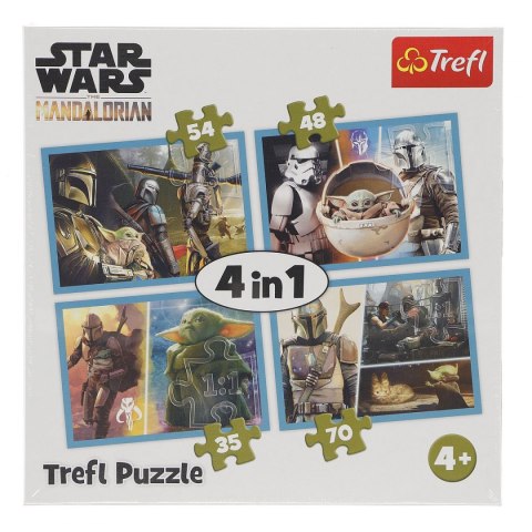 Puzzle Trefl Mandalorian 4w1 4w1 el. (34377) Puzzle Trefl Mandalorian 4w1 4w1 el. (34377)