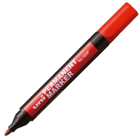 Marker permanentny Uni czerwony 1,0-4,5mm ścięta końcówka (NO-380B) Marker permanentny Uni czerwony 1,0-4,5mm ścięta końcówka (NO-380B)
