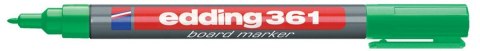 Marker suchościeralny Edding 361 zielony 1,0mm płaska/szpic końcówka Marker suchościeralny Edding 361 zielony 1,0mm płaska/szpic końcówka