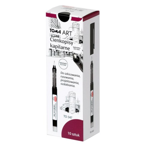 Cienkopis Toma czarny czarny 0,5mm 1kol. (to-347) Cienkopis Toma czarny czarny 0,5mm 1kol. (to-347)