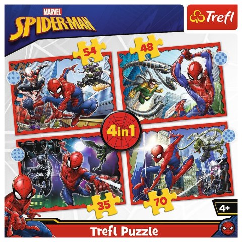 Puzzle Trefl Spider Man 4w1 el. (34384) Puzzle Trefl Spider Man 4w1 el. (34384)
