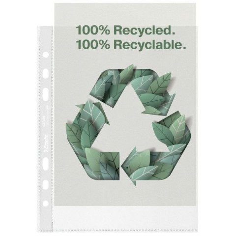 Koszulki na dokumenty Esselte Recycled groszkowa A4 kolor: bezbarwny typu U 70 mic. (627493) Koszulki na dokumenty Esselte Recycled groszkowa A4 kolor: bezbarwny typu U 70 mic. (627493)