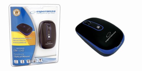 Mysz Esperanza em104b czarno-niebieski Mysz Esperanza em104b czarno-niebieski