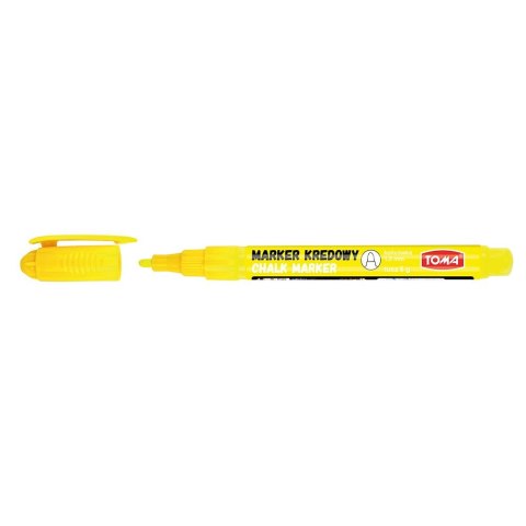 Marker specjalistyczny Toma kredowy żółty 1,5mm okrągła końcówka Marker specjalistyczny Toma kredowy żółty 1,5mm okrągła końcówka